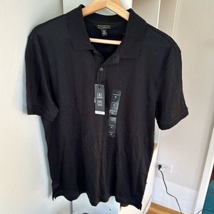 Banana republic factory luxe touch polo black